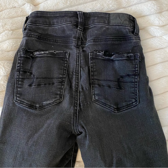 American Eagle Black Ripped Jeans - Picture 1 of 4